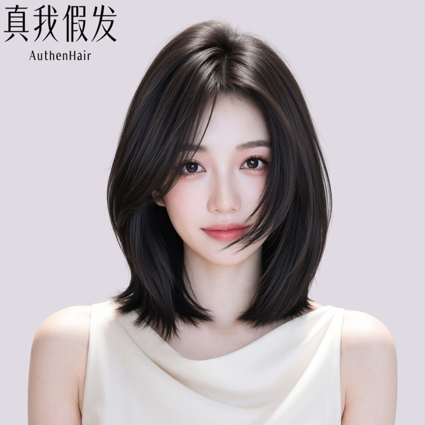 全手织植发感mono网全头套短发