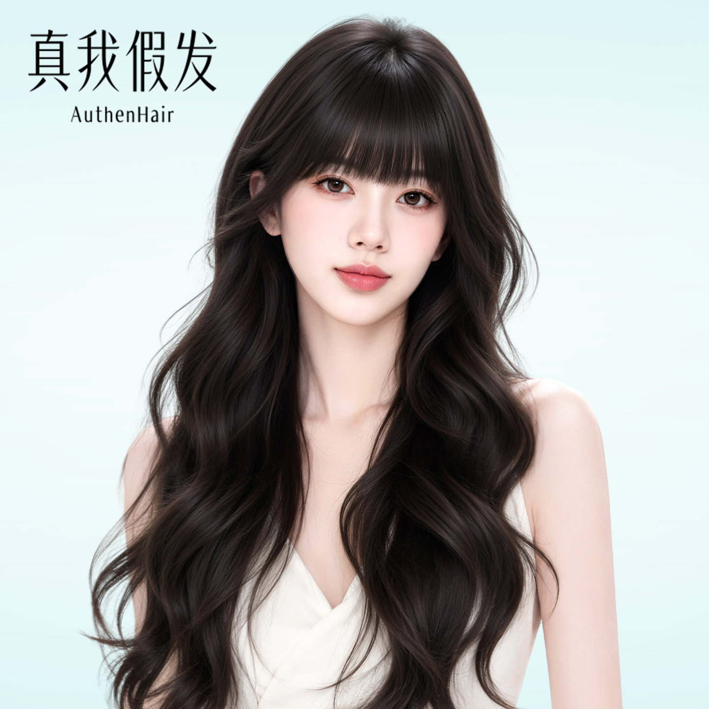 全真发漫画刘海大波浪长卷假发