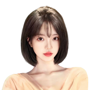 假发短发女全真发减龄夏天薄款自然无痕隐形蕾丝光头专用假发头套