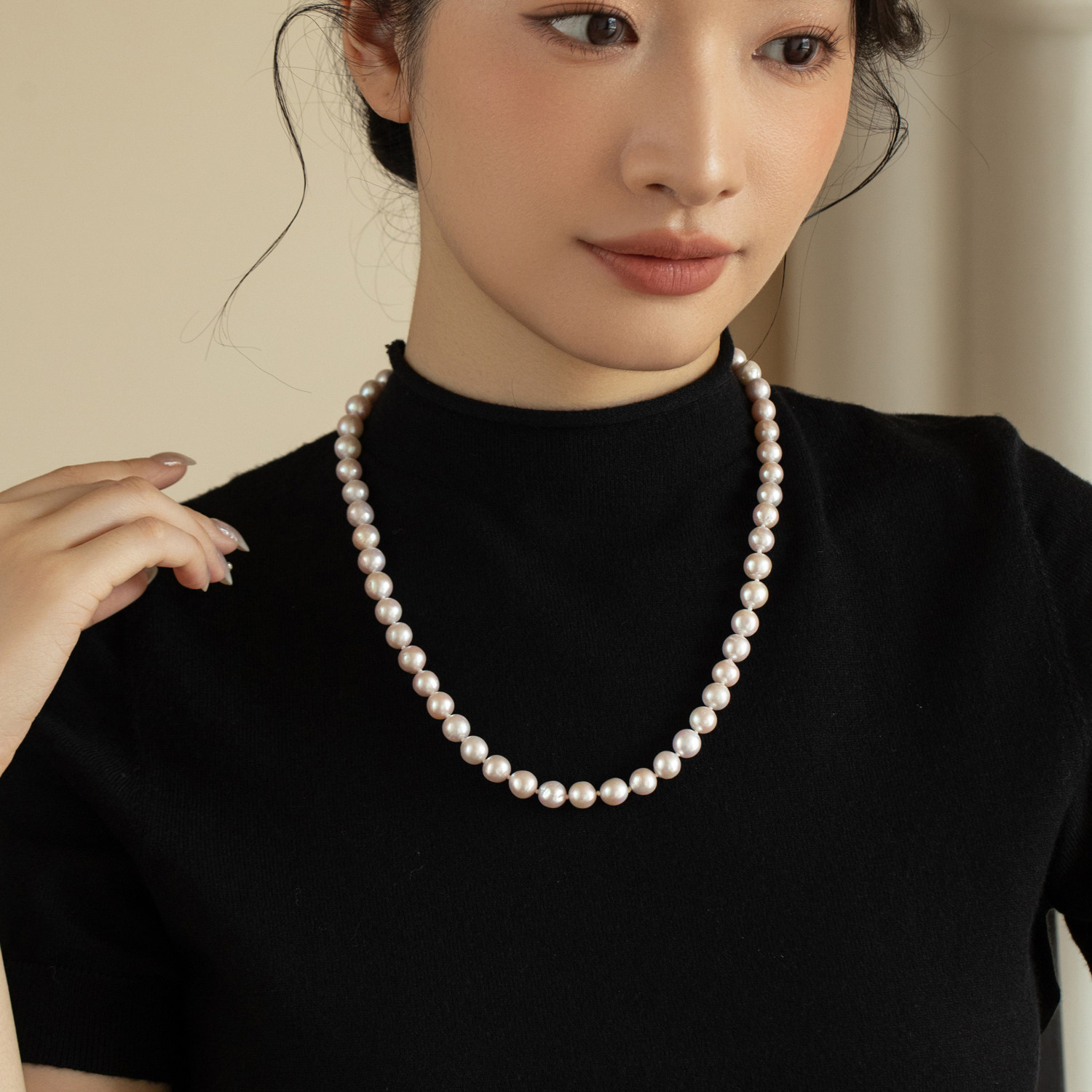 珍珠毛衣链女生长款多戴小众2025新款高级感花朵气质配饰秋冬颈链