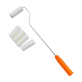 易力友3寸羊毛滚筒刷乳胶漆油漆工具短毛细毛迷你拇指小滚筒辊子