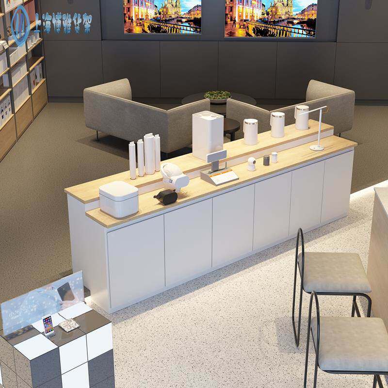 手机体验台展示桌小米之家专卖店收银台靠墙配件柜手机中岛展示台