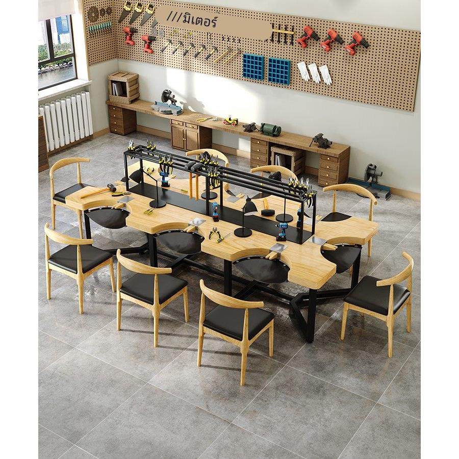 定制首饰加工桌金工桌打金桌实木手工桌打金台银饰操作台6人8人位