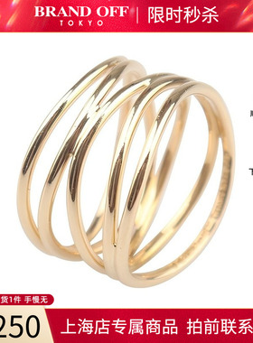 中古「95新」TIFFANY蒂芙尼WAVE 戒指750黄金51号60118865时尚