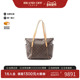 中古LV路易威登女包B级9新Totally MM涂层 防水帆布托特包棕色
