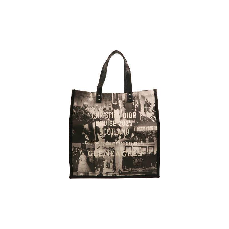 中古Dior迪奥女包A级95新 Tote Bag托特包帆布单肩包黑色BRANDOFF