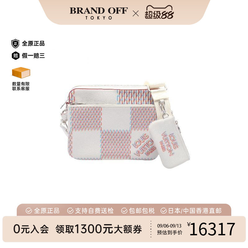 中古LV路易威登斜挎包メンズ牛皮