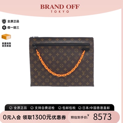 中古LV路易威登女老花手拿包