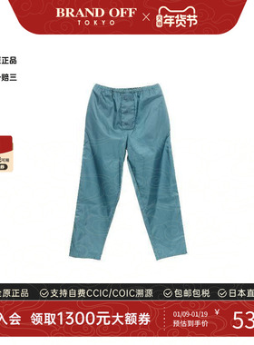 中古Prada普拉达男S级99新Pants裤子帆布裤子绿色经典BRANDOFF