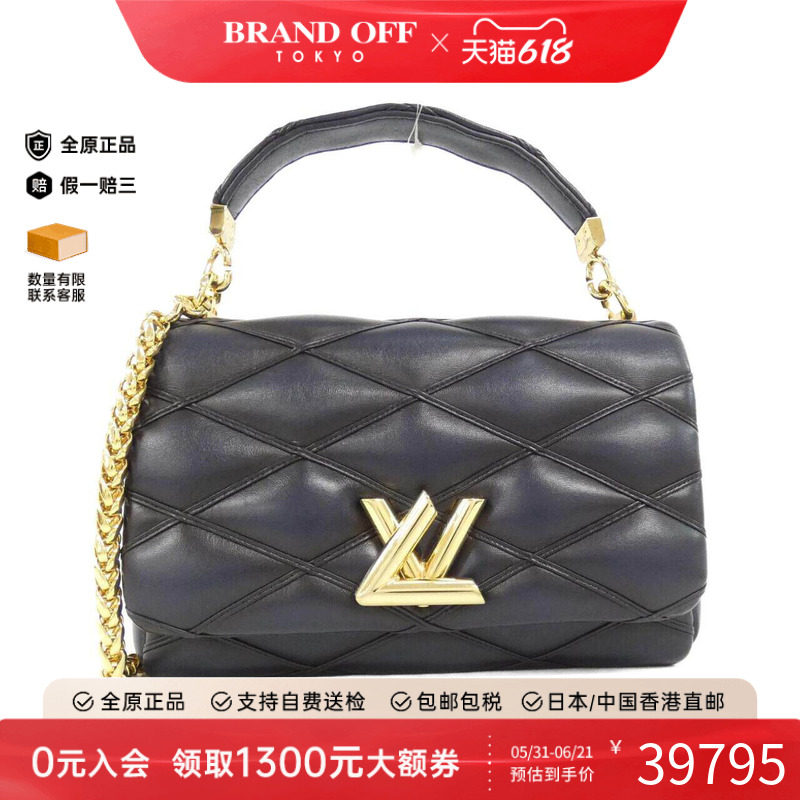 中古LV路易威登女包A级95新GO-14MM羊皮单肩手提包