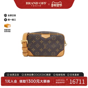 中古LV路易威登女包A级95新 Wearable Wallet老花斜挎包BRANDOFF