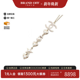 中古Chanel香奈儿女A级95新necklace项链镀金金属项链金色正品