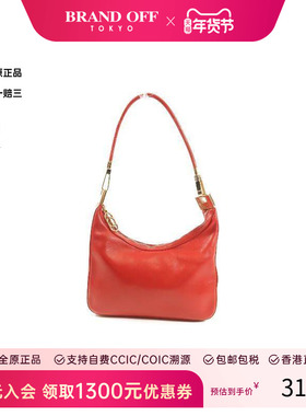 中古Gucci古驰女包B级9新gucci古驰牛皮单肩包红色HK时尚休闲正品
