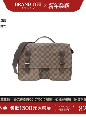 中古LV路易威登女包A级95新 Broadway棋盘格斜挎包