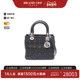 中古Dior迪奥女包A级95新Lady Dior戴妃包牛皮手提包黑色