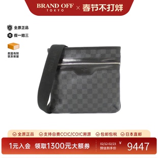 中古LV路易威登男包A级95新Graphite Thomas棋盘格斜挎包高级感