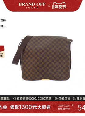中古LV路易威登通用B级9新Damier Bastille34邮差包棋盘格斜挎包