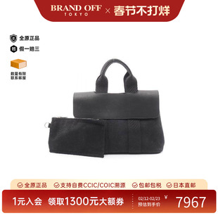 中古Hermes爱马仕女包A级95新Handbag手包牛皮手提包黑色正品时尚