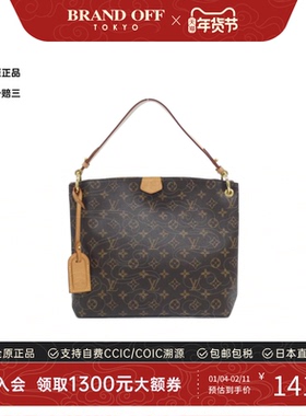 中古LV路易威登通用A级95新Graceful老花单肩包经典正品BRANDOFF
