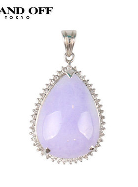 BRANDOFF水滴型紫色翡翠吊坠