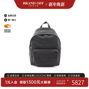 中古Moncler盟可睐男包S级99新Backpack背包尼龙双肩包黑色