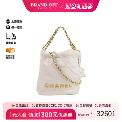 中古Chanel香奈儿女包A级95新Mini 22迷你22 Bag 垃圾袋斜挎包