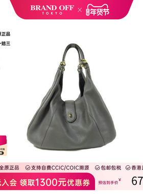 中古Loewe罗意威女包A级95新tote bag托特包牛皮托特包灰色HK正品