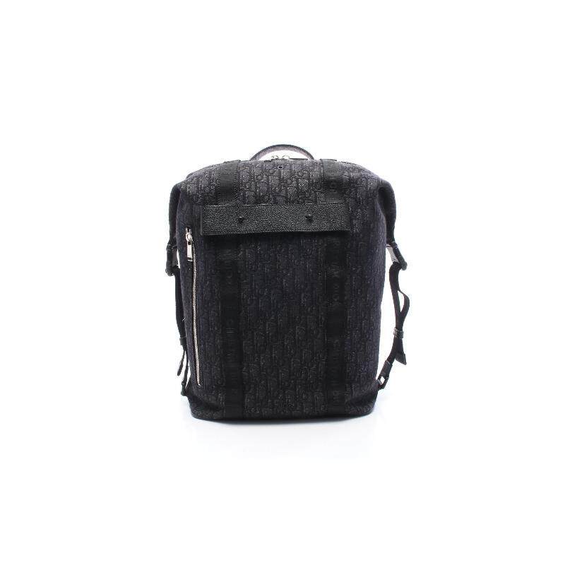 中古Dior迪奥男包A级95新rucksack正品/旅行背包双肩包帆布双肩包