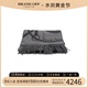 中古Hermes爱马仕S级99新scarf围巾_丝巾_披肩羊绒字母logo黑色