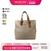 中古Bottega Veneta葆蝶家女包B级9新Tote Bag托特包羊皮托特包