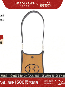 中古Hermes爱马仕女包A级95新 Neo Evelyn 伊芙琳黑加仑色斜挎包