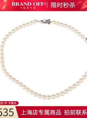 「95新」MIKIMOTO(御木本)海水珍珠串珠项链925 38cm高级BRANDOFF
