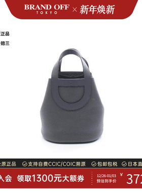 中古Hermes爱马仕女包A级95新in the loop 23牛皮手提包灰色