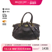 中古Coach蔻驰女包A级95新Shoulder bag肩包牛皮斜挎包黑色正品