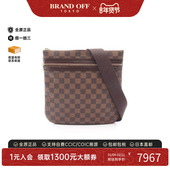 中古LV路易威登女包B级9新Pochette Bosphor涂层 防水帆布斜挎包