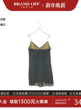 中古LV路易威登女S级99新one piece连衣裙羊毛上衣黑色BRANDOFF