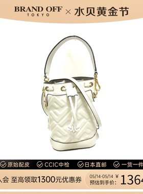 中古FENDI芬迪女包S级99新2way shoulder水桶包手提斜挎包