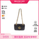 中古Gucci古驰女包B级9新Marmont马蒙包牛皮斜挎包黑色 HK正品
