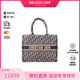 HK正品 中古Dior迪奥女包B级9新tote bag托特包帆布托特包蓝色