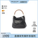 中古Gucci古驰女包B级9新Bamboo竹节牛皮手提包黑色