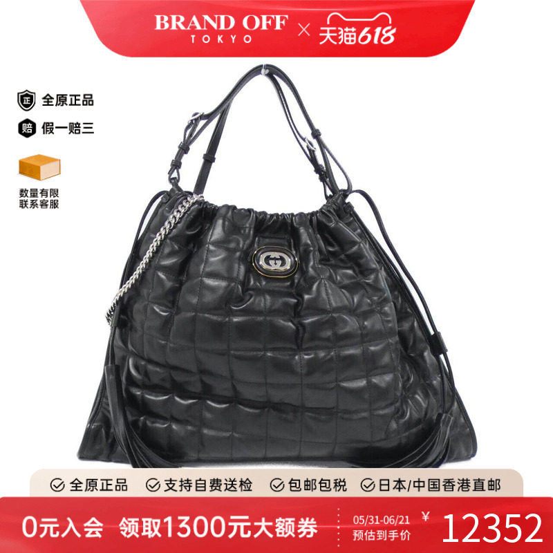 中古GUCCI古驰女包A级95新GUCCI DECO单肩手提包百搭正品BRANDOFF