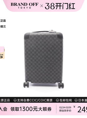 中古LV路易威登男包A级95新Carry Bag行李箱帆布其他黑色正品时尚