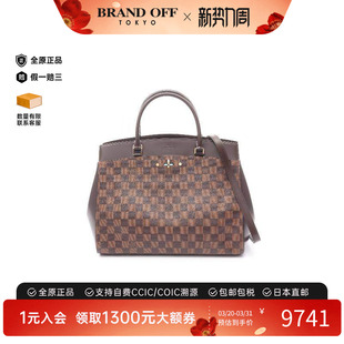中古LV路易威登女包A级95新handbag手提包涂层 防水帆布手提包
