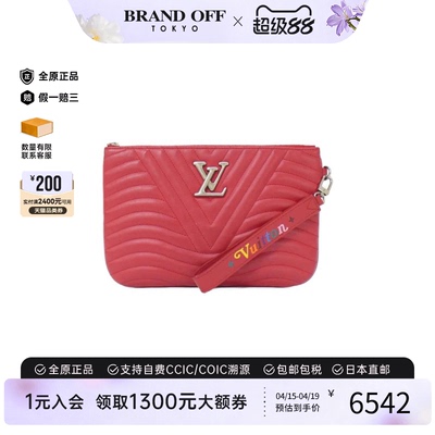 中古LV路易威登女包A级95新New Wave Zip手拿包经典BRANDOFF正品