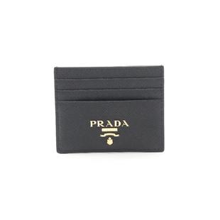 中古Prada普拉达女S级99新card case卡包牛皮卡包黑色