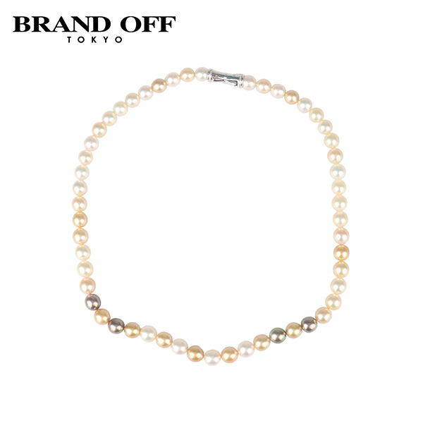 中古「95新」TASAKI(塔思琦)海水珍珠串珠项链18K白金43cm