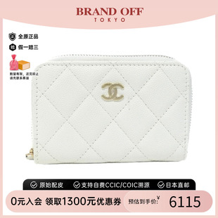 中古CHANEL香奈儿A级95新Timeless 钱包双C Classic Line钱包短款