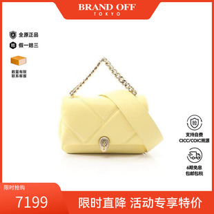 中古Bvlgari宝格丽女包A级95新2WAY两用款 羊皮斜挎包黄色BRANDOFF