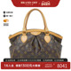 中古LV路易威登女包B级9新 Tivoli饺子包老花手提包正品 BRANDOFF