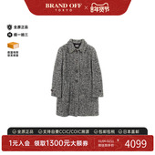 中古Miu Miu缪缪女A级95新coat风衣外套羊毛外套黑色